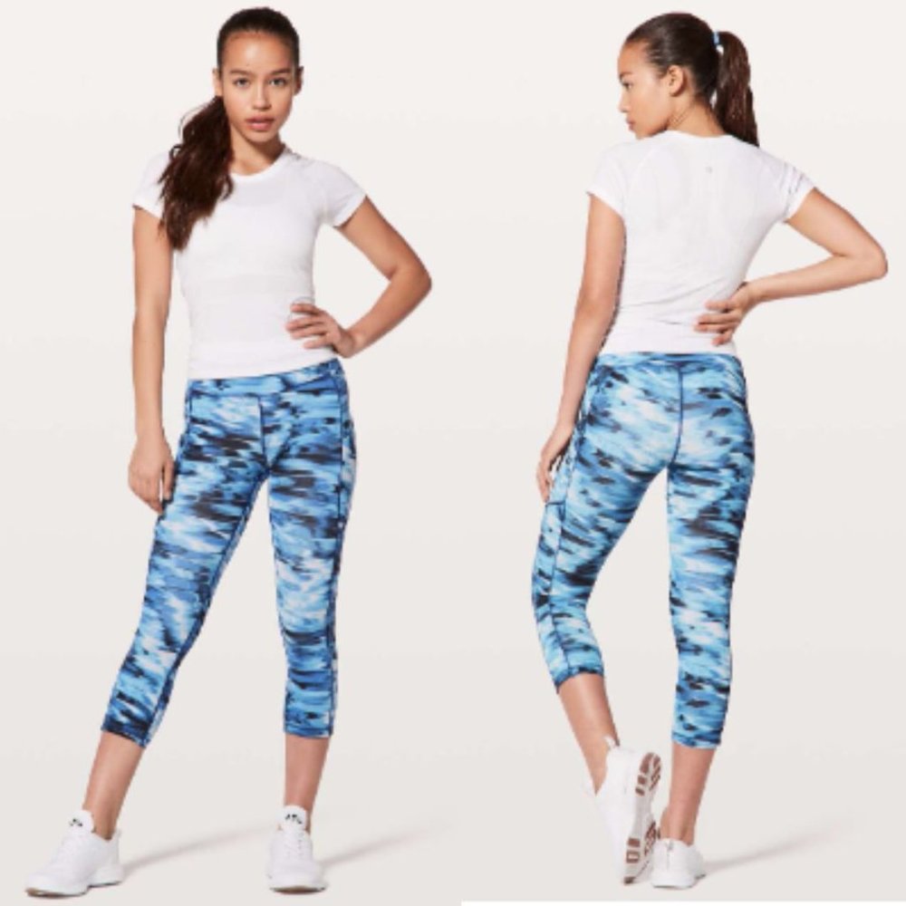Lululemon Speed Up Crop 21" Tidal Multi